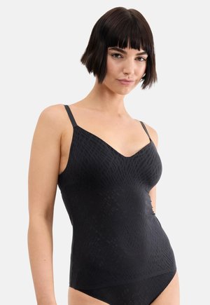 Sloggi ZEROFEELBLISS THE UP PUSHUPSHIRT - Потник - black
