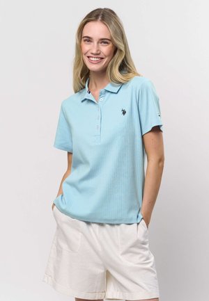 Bluză polo - cerulean