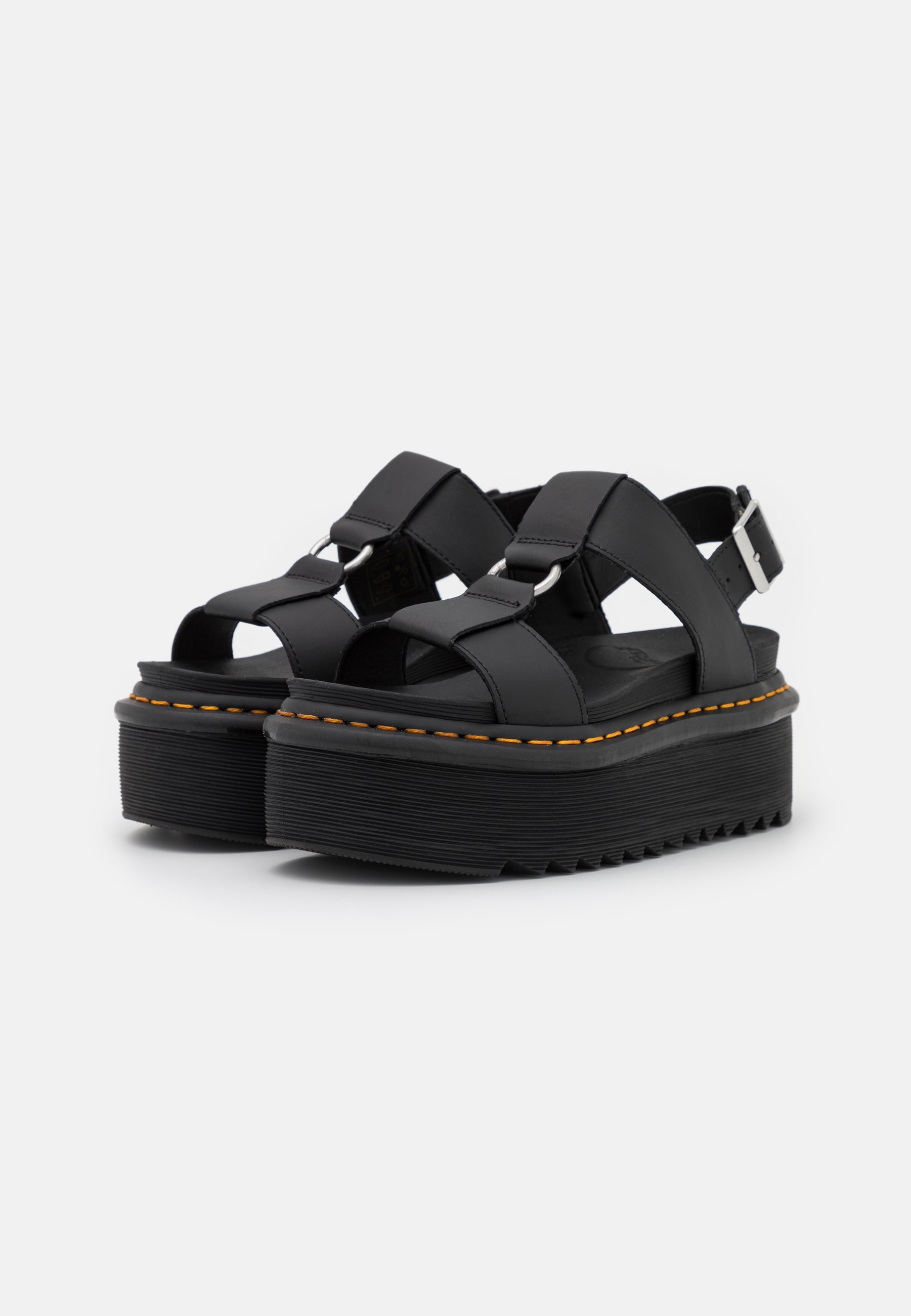 Dr. Martens FRANCIS - Platforminiai sandalai - black hydro/juoda - Zalando .lt