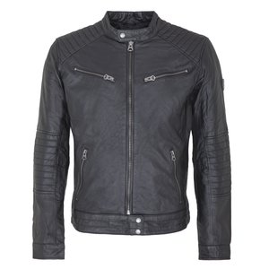 DONOVAN - Leather jacket - black