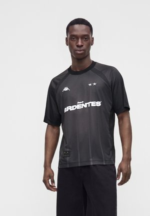 Kappa, AUTHENTIC KAI LES ARDENTES UNISEX - Μπλουζάκι με στάμπα - black/grey maze