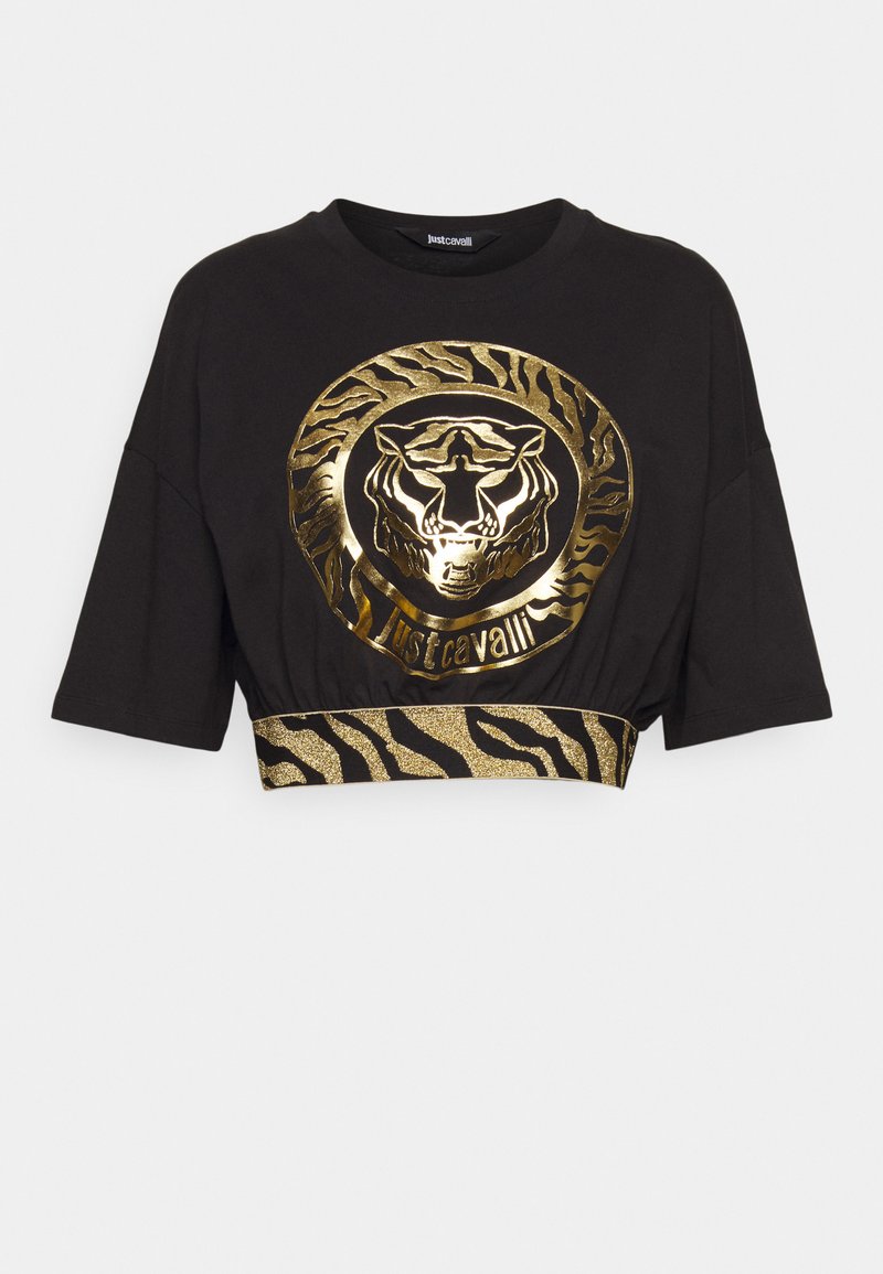 Just Cavalli T-shirt print zwart