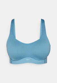 ALATE BRA - Tvirtai krūtinę prilaikanti sportinė liemenėlė - smokey blue/white