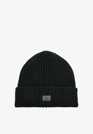 EA7 Emporio Armani, KNITTED BEANIE COL 00020 - Berretto - screziato-mottled black