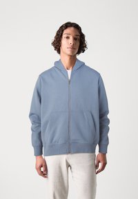Jack & Jones PREMIUM JPRBLUHARVEY ZIP HOOD UNISEX - Sudadera con cremallera - troposphere