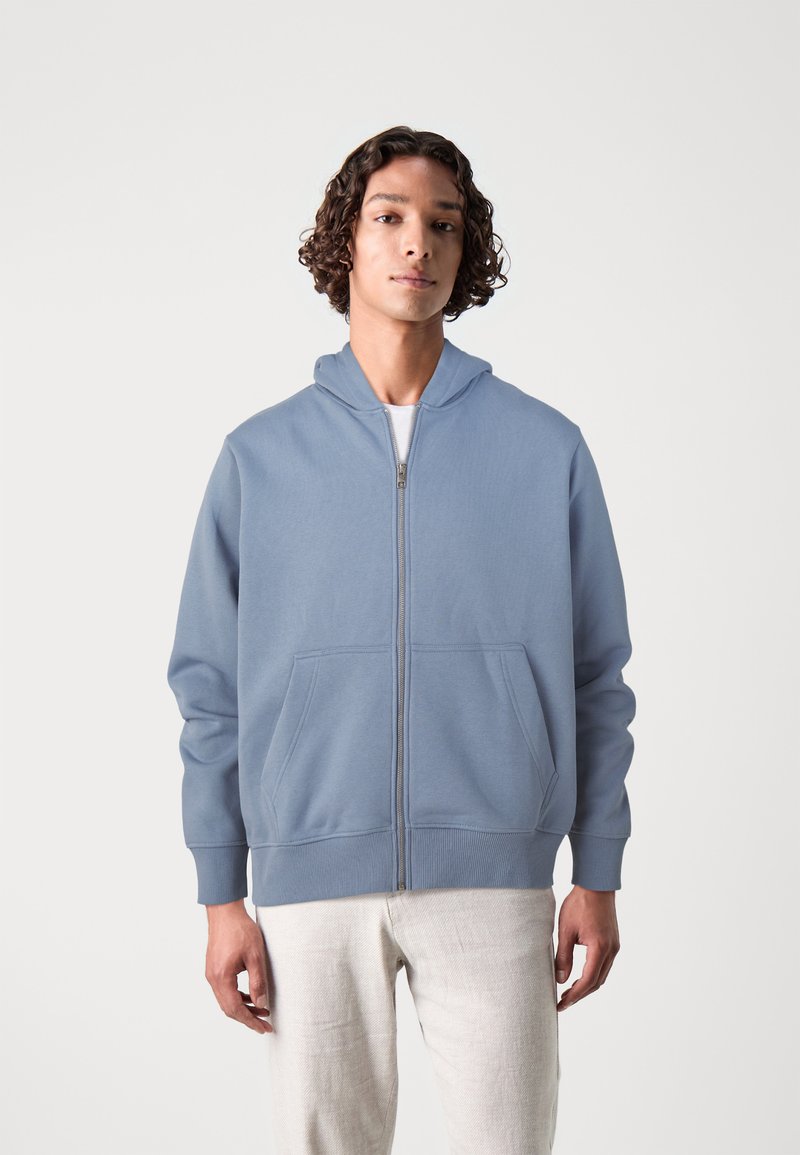 Jack & Jones PREMIUM JPRBLUHARVEY ZIP HOOD UNISEX - Užtrauktuku užsegamas treningas - troposphere