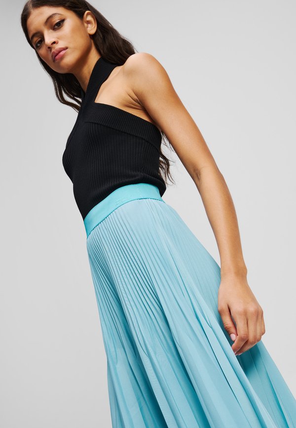 COMMERCIAL PLEATED SKIRT - Pleated skirt - still water4