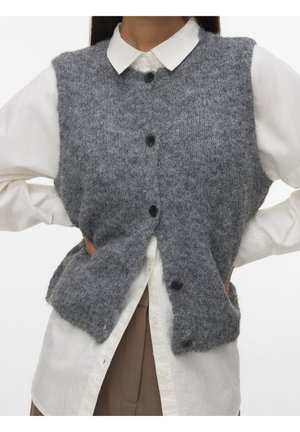 Weste - mottled dark grey