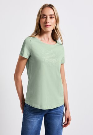 MIT FOLIEN-PRINT - Print T-shirt - grün