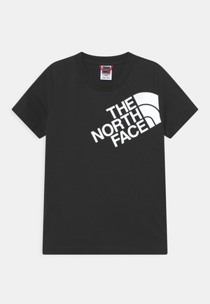 SHOULDER LOGO TEE UNISEX - Print T-shirt - black/white