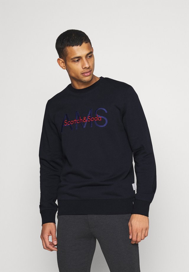 CREWNECK WITH LOGO ARTWORK - Sweater - night