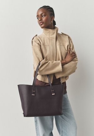 Next, STRUCTURED TOTE BAG - Shopping bags - berry red