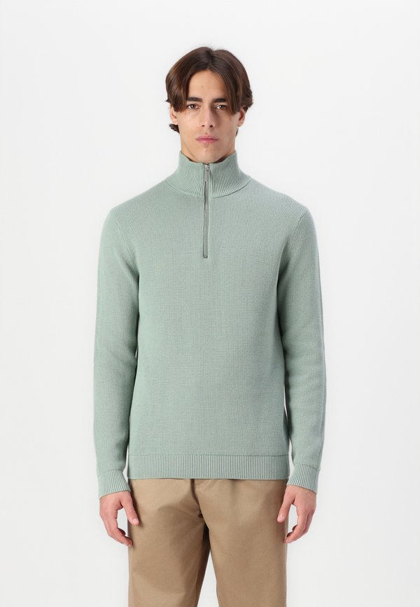 DANE STRUCTURE HALF ZIP - Strickpullover