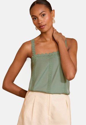 REGULAR FIT - CAMISOLE - Blouse - sage green