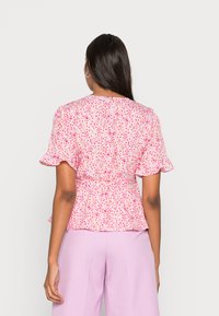 Vero Moda VMHENNA WRAP TOP - Blusa - parfait pink/pink hollo