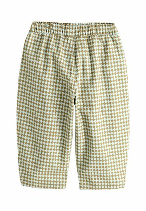 REGULAR FIT BARREL PULL ON  - Trousers - green blue mini harlequin
