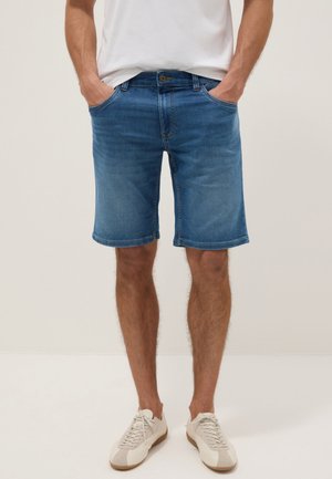 OVS, SLIM FIT SHORTS - Short en jean - blue