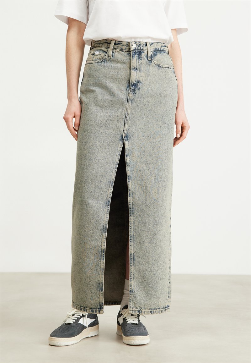 Calvin Klein Jeans Blue Cotton Long Skirt main image 0