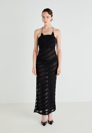 STRIPE DRESS - Džemperkleita - black