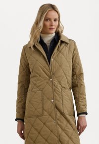 Lauren Ralph Lauren - CORDUROY-TRIM LOGO QUILTED HOODED COAT - Winter coat - sand Thumbnail Image 1