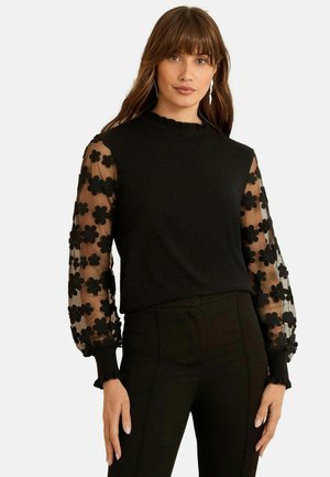 REGULAR FIT - Džemper - black d flower