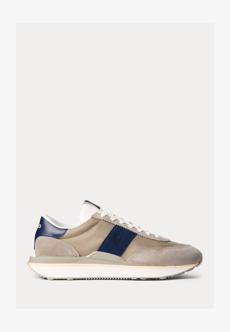 Polo Ralph Lauren TRAIN 89 SUEDE-PANELED SNEAKER UNISEX - Αθλητικά παπούτσια - earth grey/ecru/spring navy