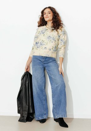 À FLEURS - Pullover - imprimé écru