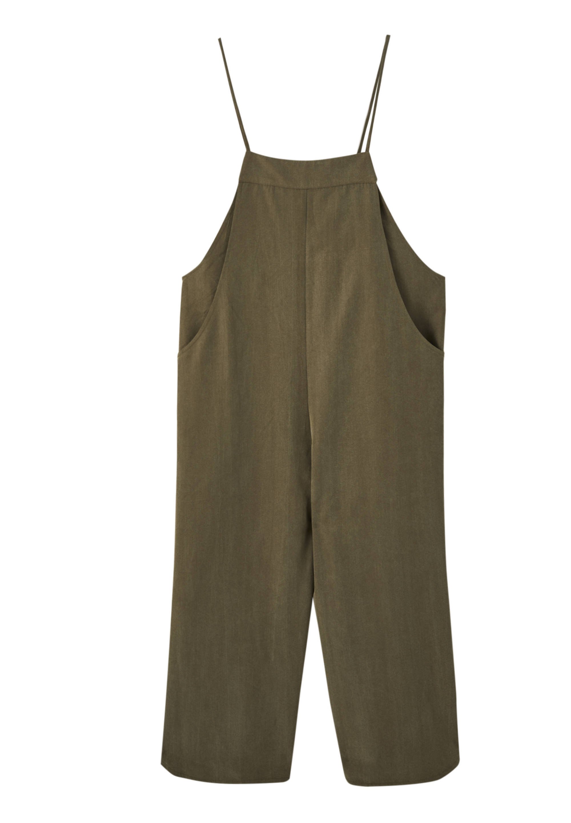 dark green dungarees