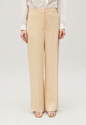 Claudie Pierlot PANTALON LARGE - Pantaloni - beige
