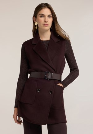 Motivi, GILET CINTURATO (ITALIAN SIZE) - Chaleco - marrone