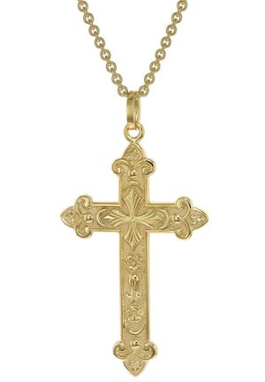 MIT ORTHODOXEM KREUZ  - Necklace - gold-coloured