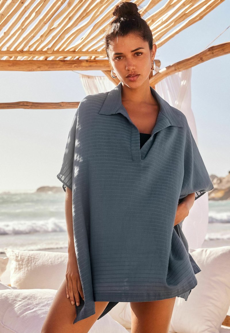 Next Strandaccessoar  - blue textured