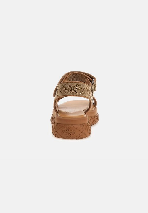 Guess Sandales Logo Fatema Pour Femmes Avec Détail De Chaîne