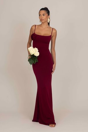 MARY ROSE TIE MAXI - Pidulikud riided - wine
