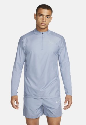 SWEATSHIRTS DF RUN DVN FLSH ELMNT HZ - Long sleeved top - ashen slate/reflective silv