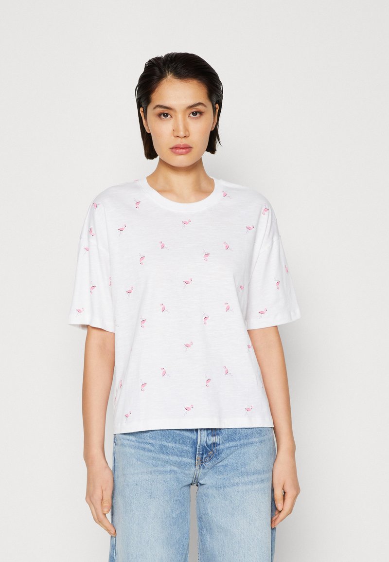 edc-by-esprit-t-shirt-z-nadrukiem-bia-y-zalando-pl