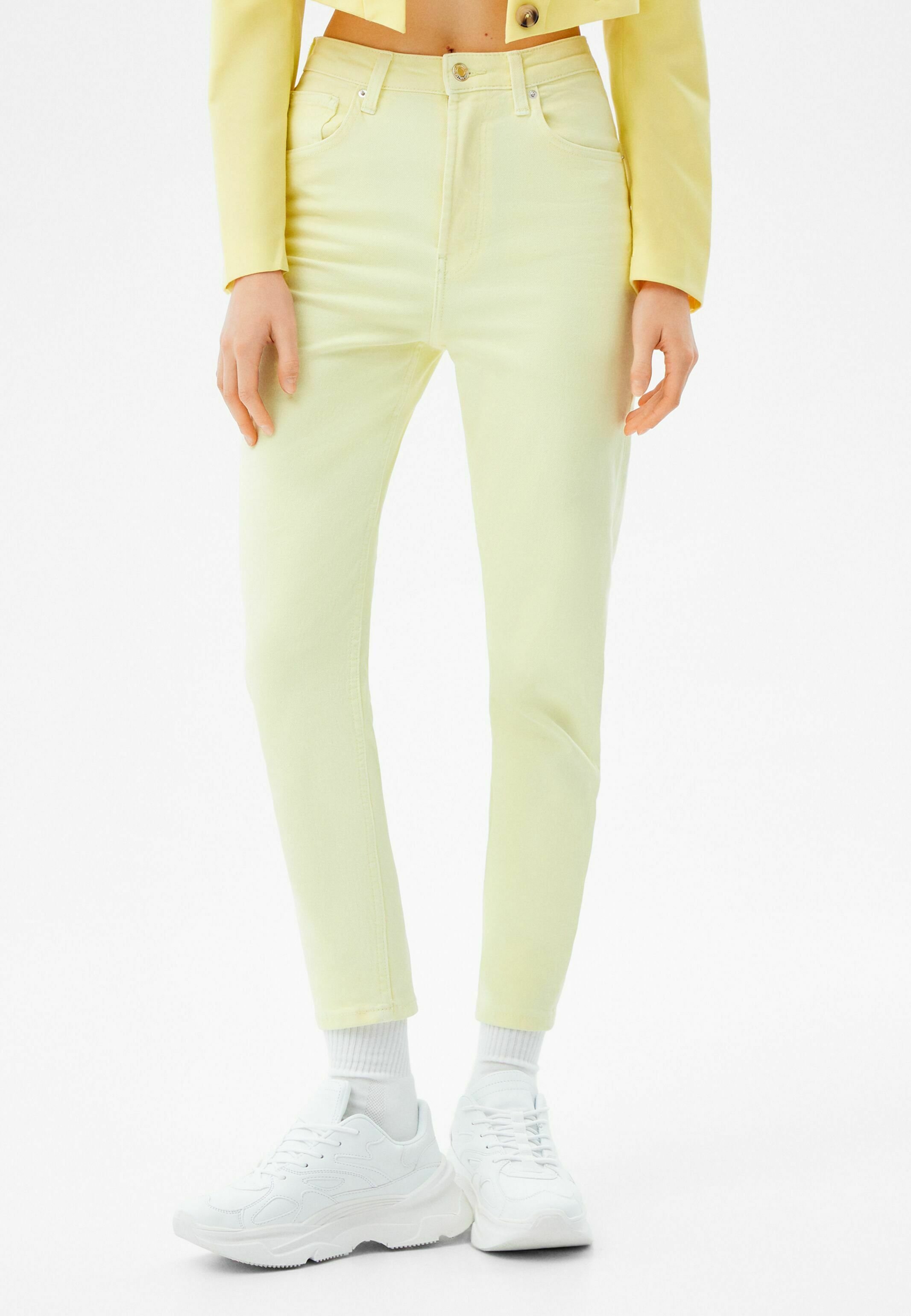 Bershka MOM - Slim fit jeans - yellow - Zalando.ie
