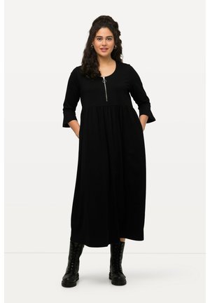 EMPIRENAHT RUNDHALS 34-ARM - Robe en jersey - schwarz