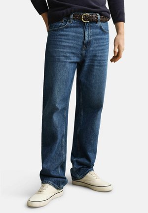 Straight leg jeans - mid blue worn in