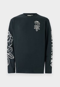 OKSAT VIHKIRUUSU PLACEMENT UNISEX - Top s dlouhým rukávem - black/off white