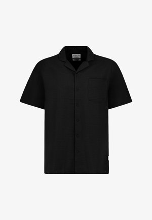 Sublevel, BEQUEMES KURZARMSHIRT KNOPFLEISTE EINFARBIG CASUAL - Overhemd - schwarz