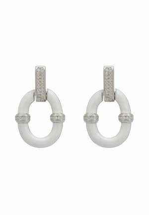 OVAL DROP - Earrings - white