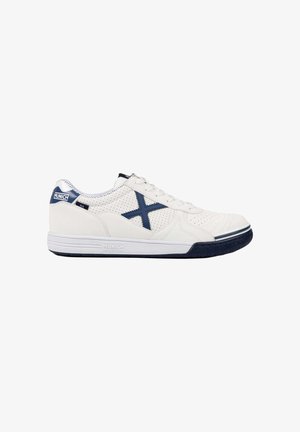 MUNICH, MUNICH G-3 456 ZAPATILLAS DE FÚTBOL SALA PROFESIONALES BLANCO Y MARINO - Zapatillas - blanco