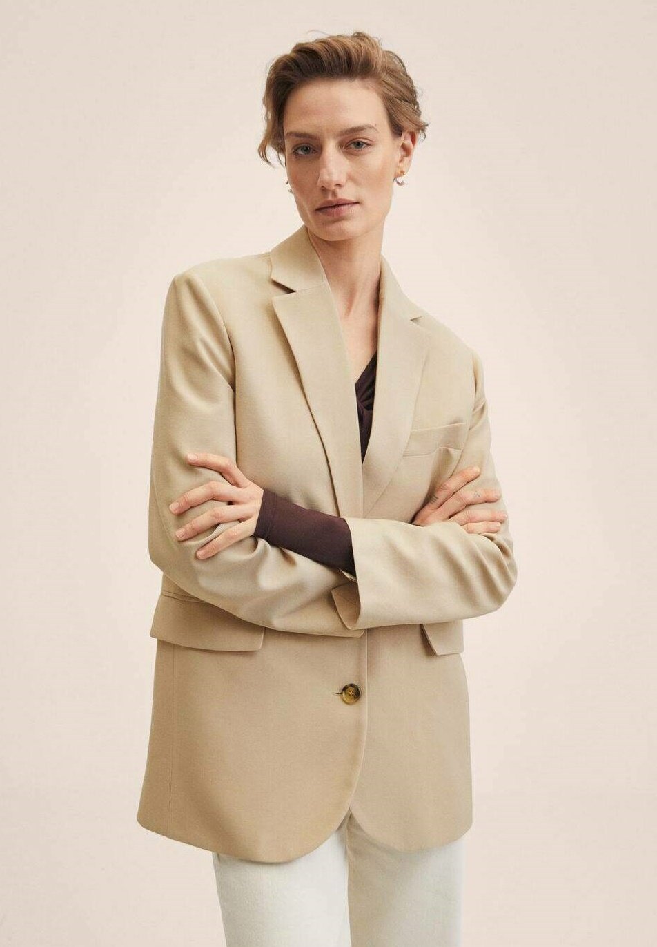 Mango CHRISTY - Blazer - écru/crème - Zalando.nl