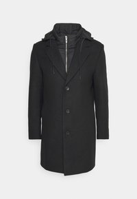 Antony Morato COAT RUPERT REGULAR FIT WITH PADDED TECHNO FABRIC AS CONTRAST - Cappotto corto - black