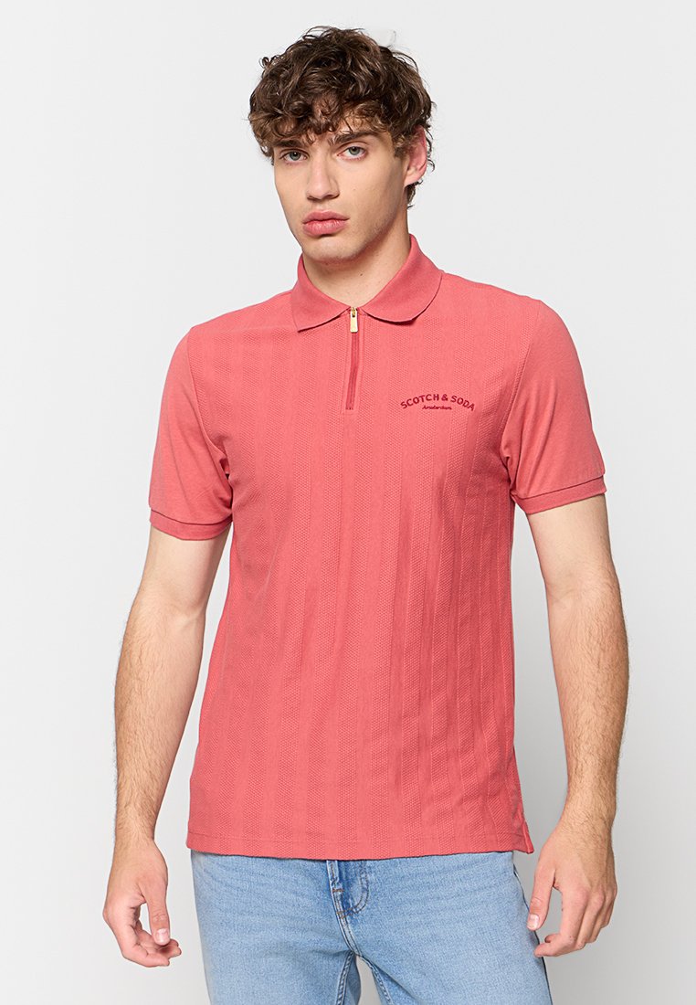 Scotch & Soda Poloshirt koraalrood Scotch & Soda Poloshirt koraalrood