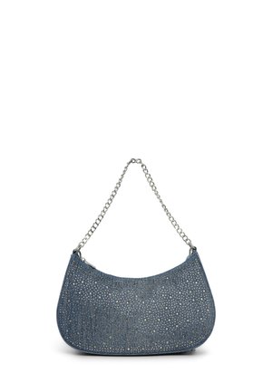 MEZZALUNA E STRASS - Borsa a mano - blu denim