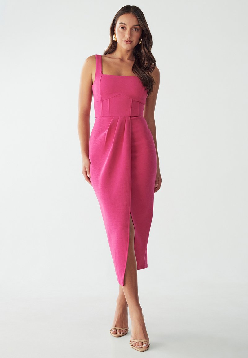 BWLDR ABRIEL MIDI DRESS - Laisvo kirpimo suknelė - hot pink