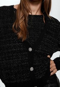 Mango Chaqueta de punto - black