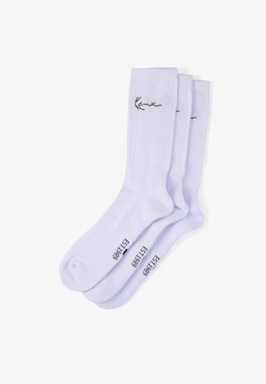 Karl Kani SIGNATURE SOCKS UNISEX 3 PACK - Sukat - white